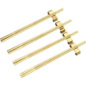 Spisepinde 4 par, messing